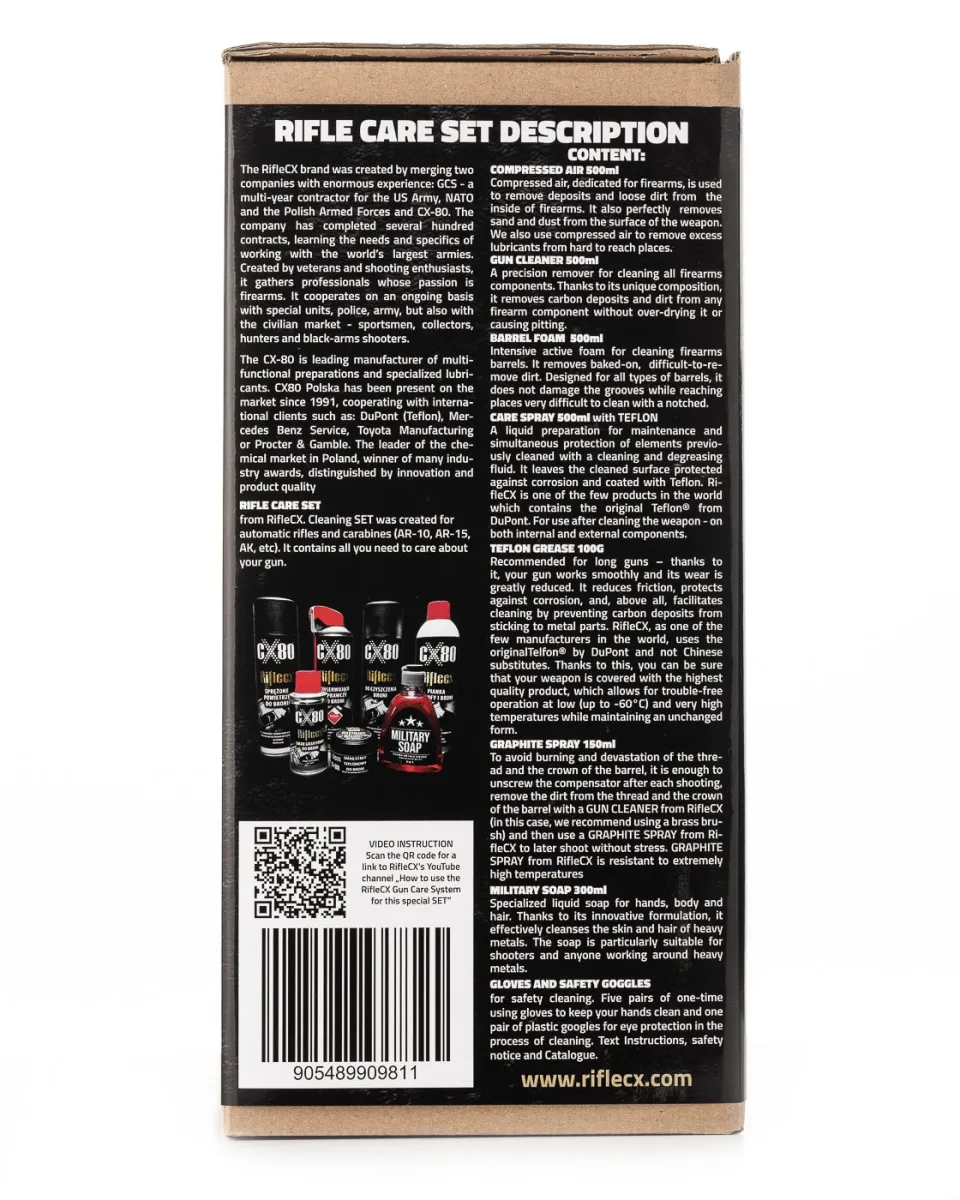 Комплект за Почистване на Карабина - RifleCX